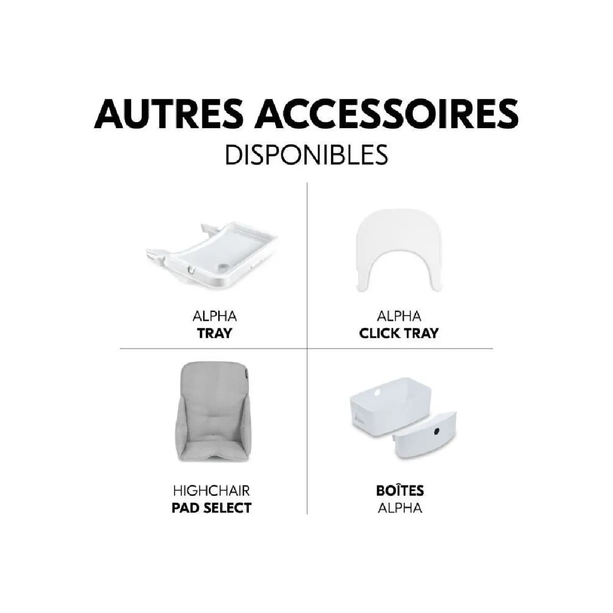 Hauck Chaise haute Beta+ - Blanc Hauck Chaise haute Beta+ - Blanc
