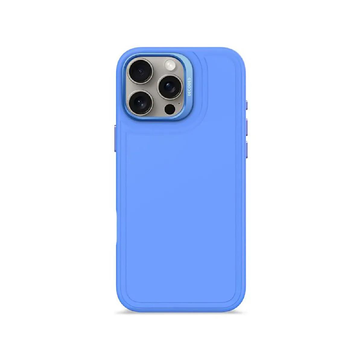 Decoded Bleu Coque Pour Iphone 16 Pro Max Gamme Stacks Magsafe En Silicone Antimicrobienne - Image 3