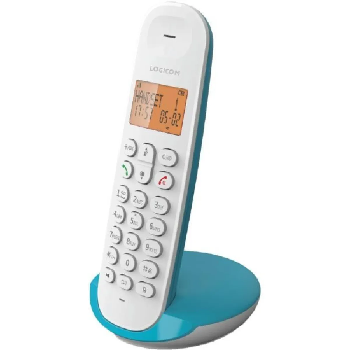 Téléphone Sans Fil LOGICOM ILOA 150 SOLO - Aubergine DECT Sans Répondeur