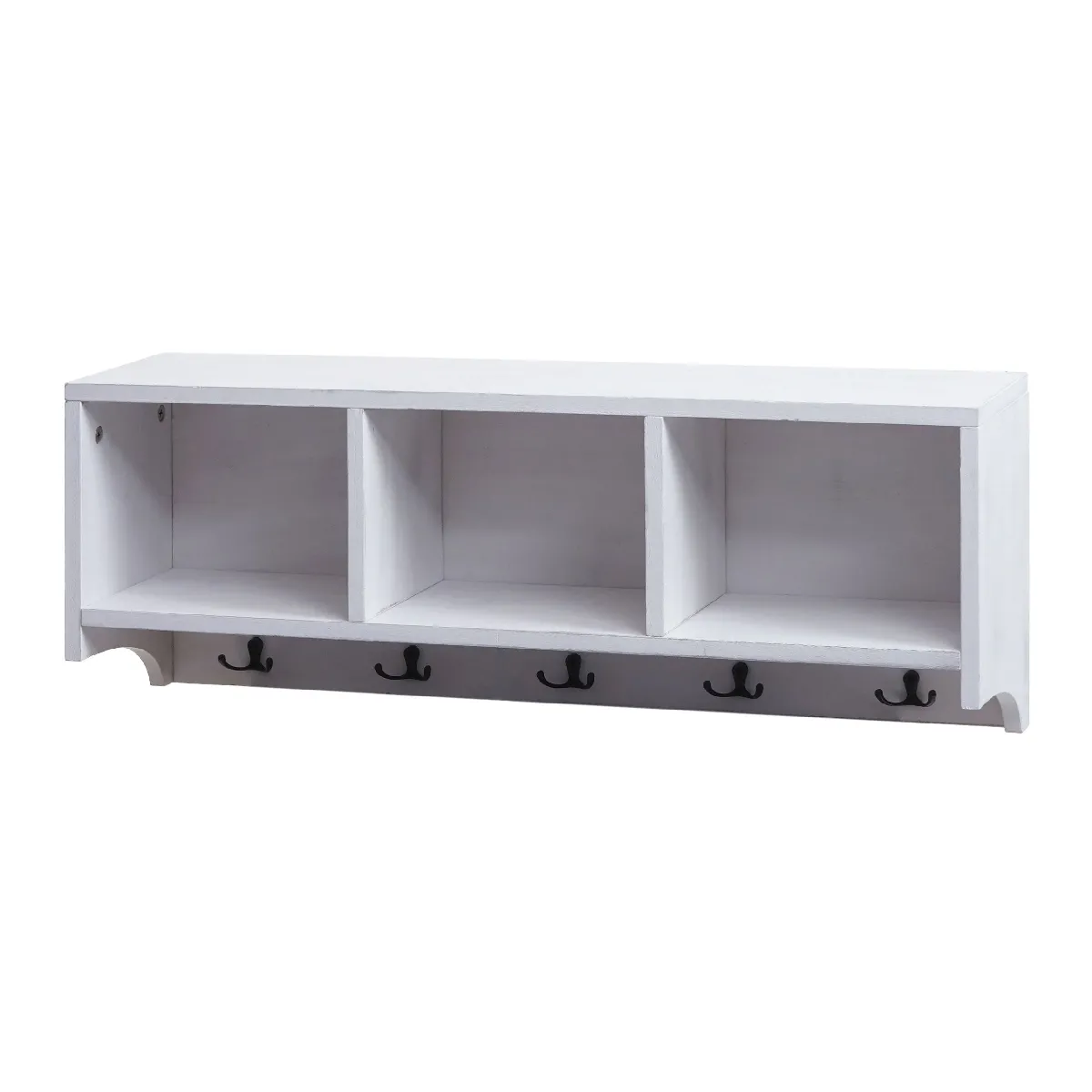 Decoshop26 Étagère murale porte manteau