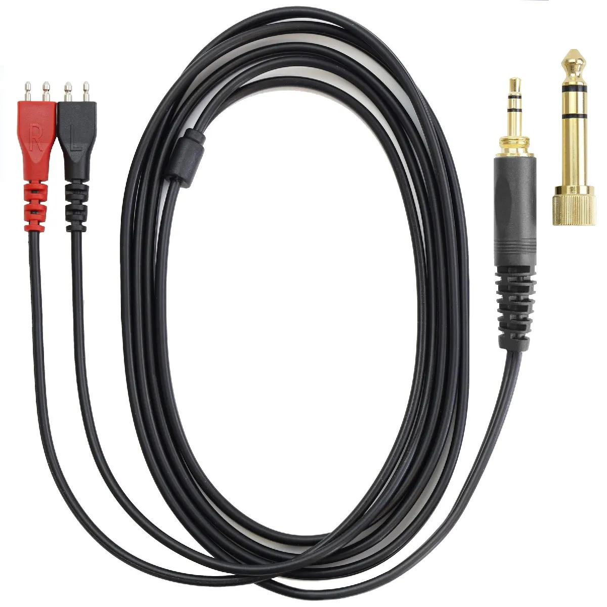 Non Communiqué Câble Audio De Remplacement Compatible Avec Sennheiser Hd25-Sp, Hd224, Hd420, Hd520, Hd530 Casque Écouteurs - Image 3