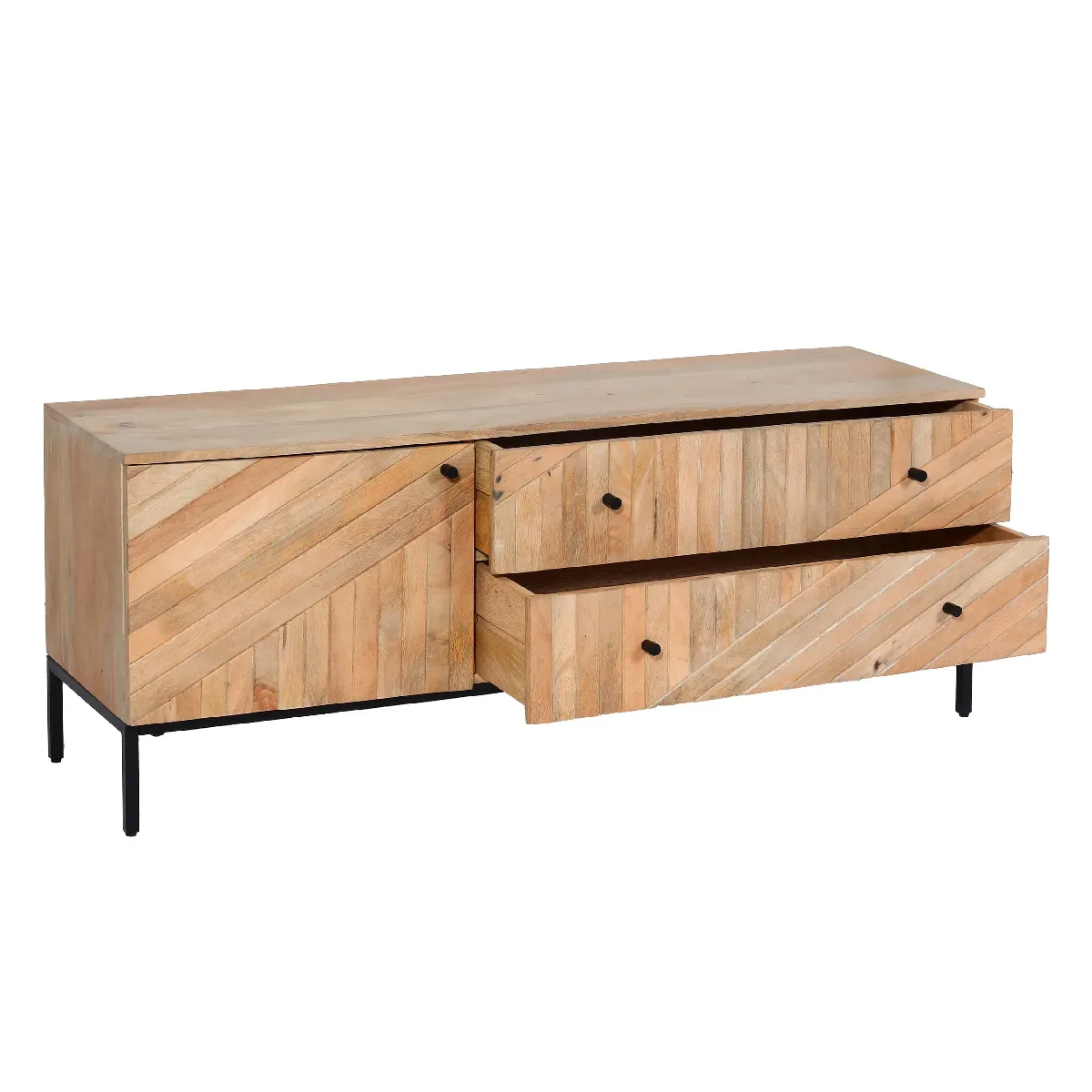 Decoshop26 Meuble TV Diagonal - Marron Decoshop26 Meuble TV Diagonal - Marron