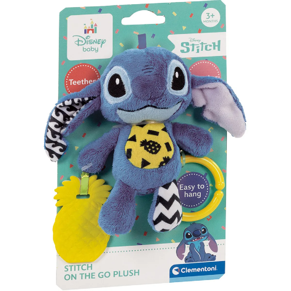 Clementoni Hochet Peluche Stitch Disney Baby Jouet D'Apprentisage Sensoriels Eveil Enfant - vue 2