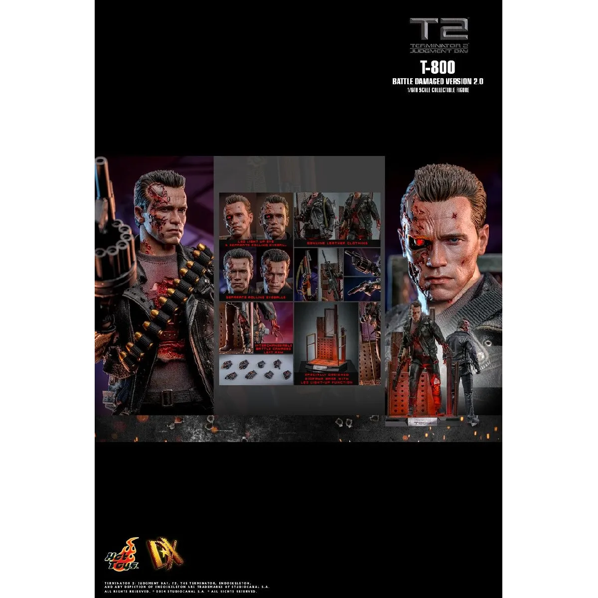 Hot toys figurine T-800 Terminator 2 DX46 - Pop Culture et Cinéma