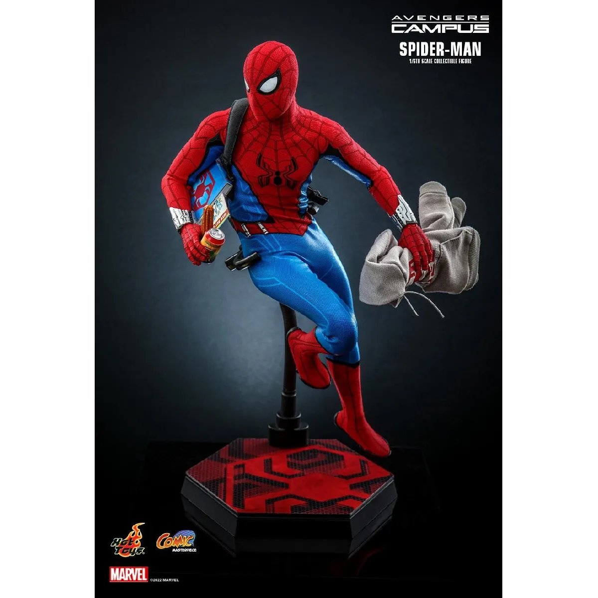 Figurine Marvel Spider-Man ActionVerse – 11,5 Cm – 9 Points D'Articulation – Accessoires Translucides – Dès 4 Ans
