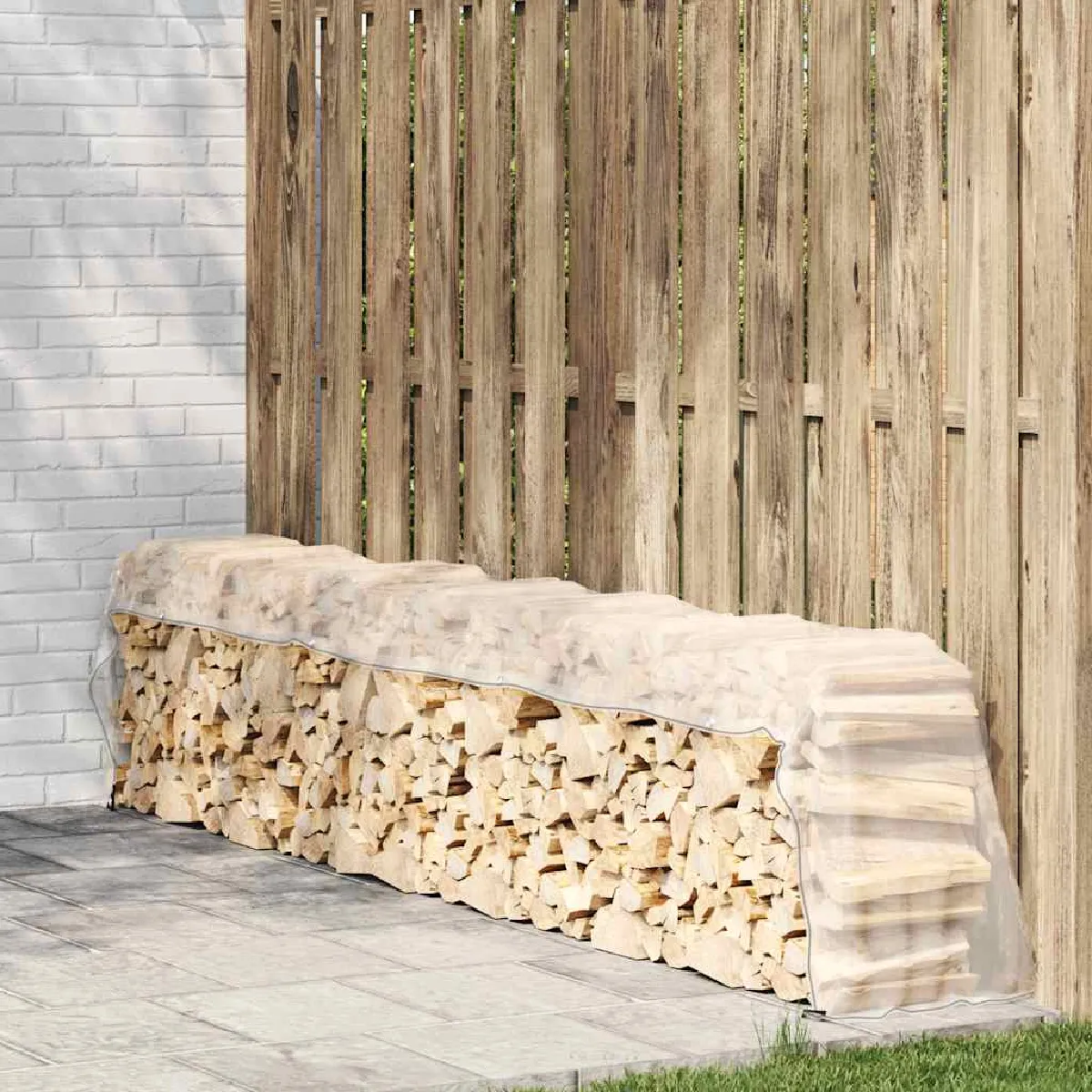 Non Communiqué Beige Vidaxl Bâche Transparente Avec Œillets 1X6 M Polyéthylène, Bâche Claire 4018499 - Image 3