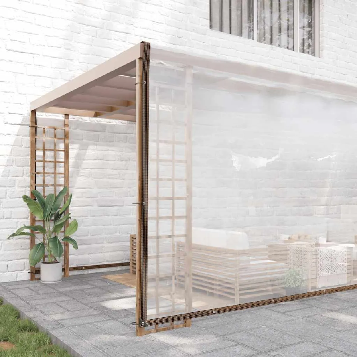 VIDAXL - Bâche de protection - Transparente - 10x10 m - Image 3