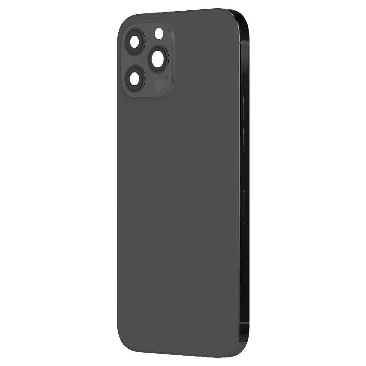 Avizar Gris Clappio Châssis Iphone 12 Pro Avec Vitre Arrière De Remplacement Foncé