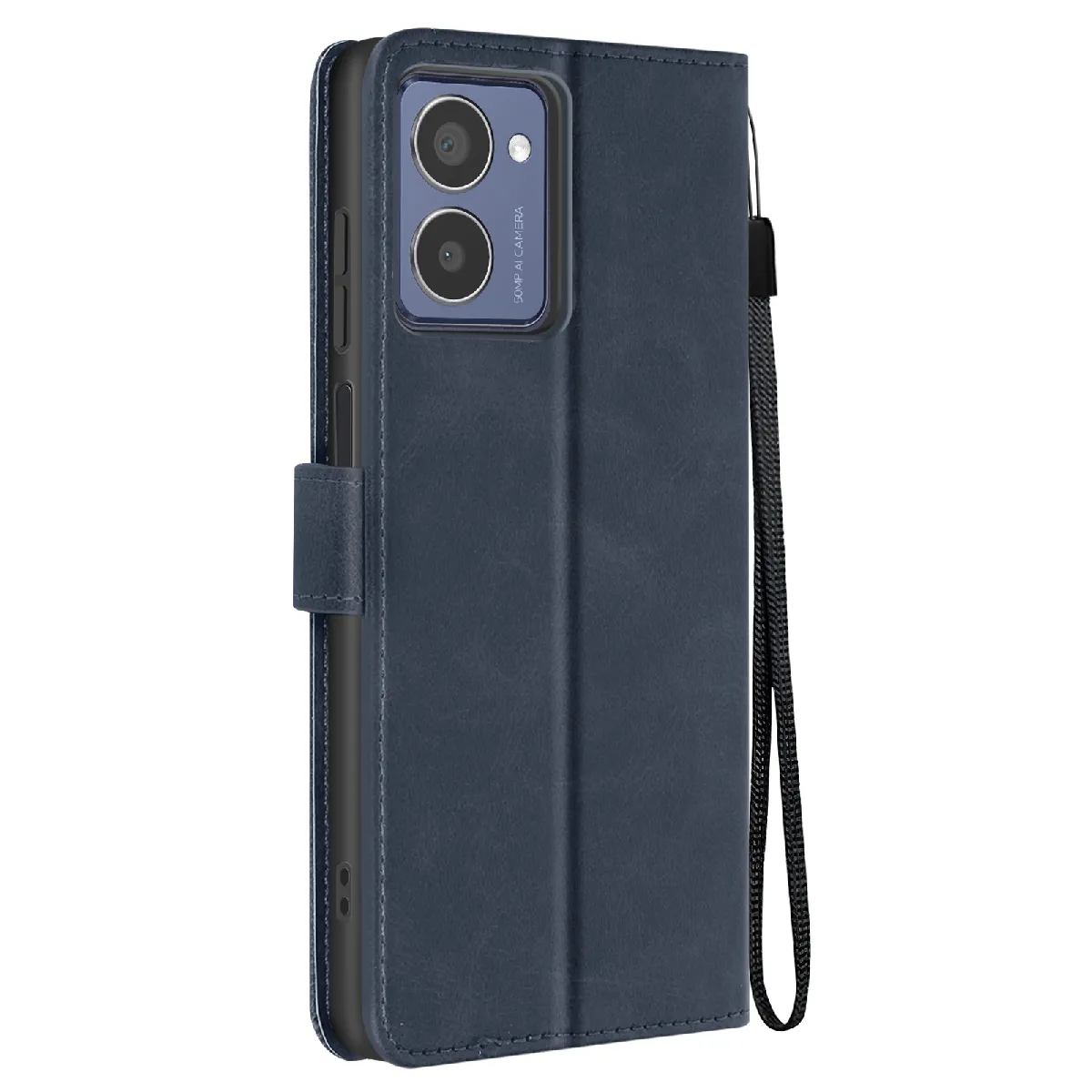 Avizar Bleu Étui Pour Hmd Pulse Pro Dragonne Clapet Support Portefeuille Nuit
