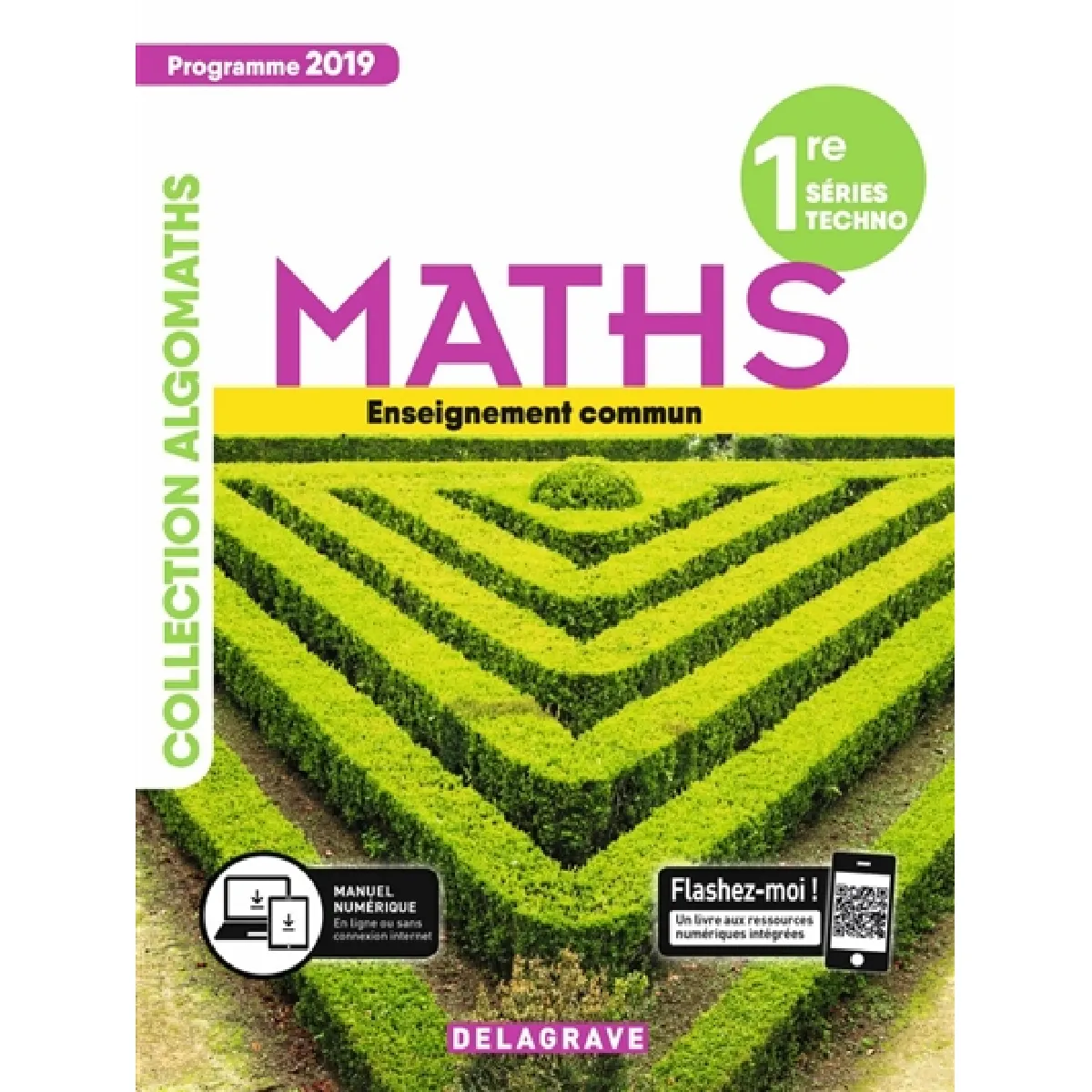 Maths 1re série techno, enseignement commun : programme 2019