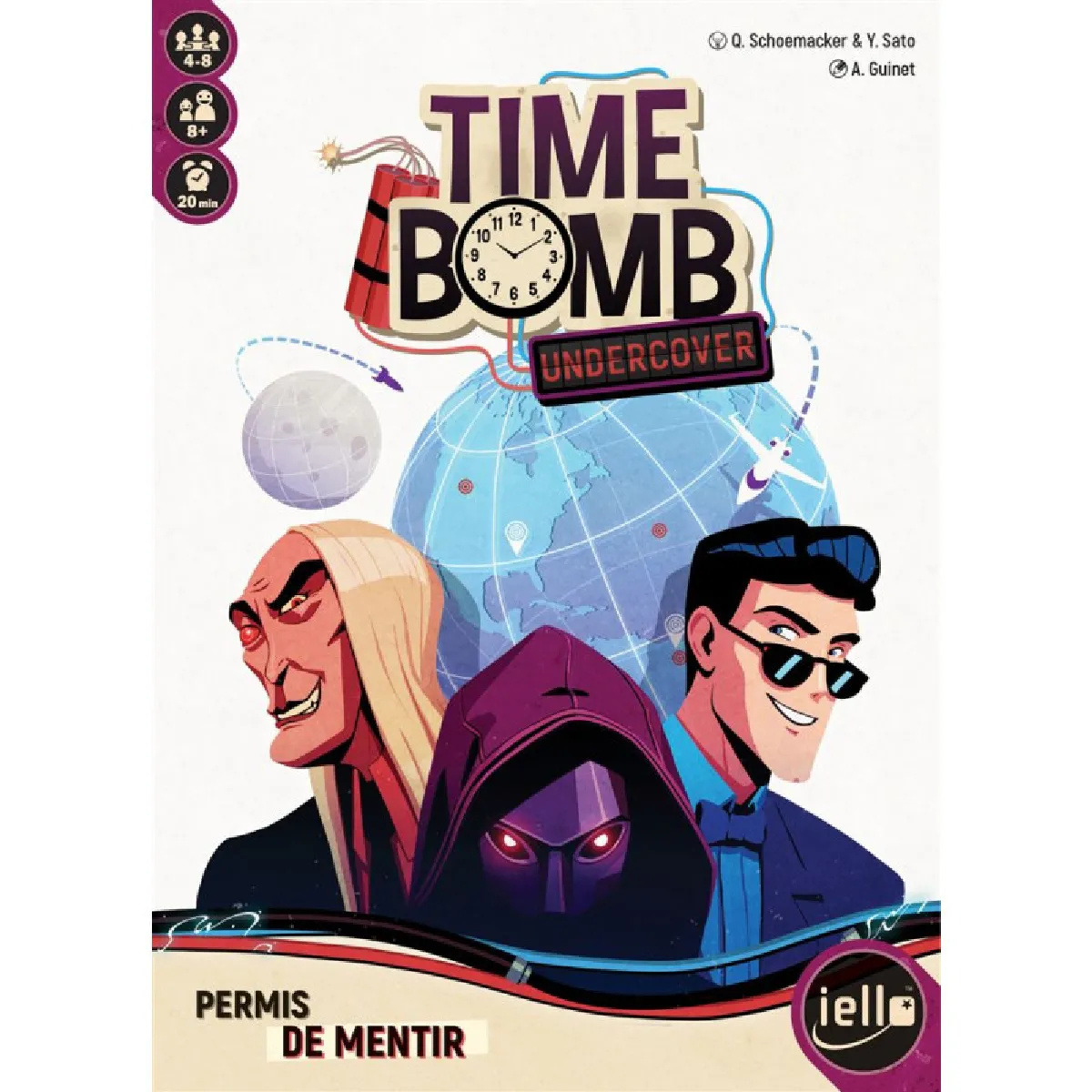Iello Rouge Jeu D'ambiance Timebomb Undercover - Excellent État - Image 4
