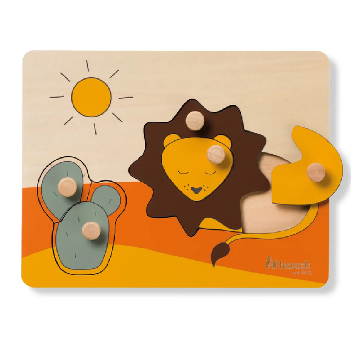 Hauck Puzzle D’encastrement N Sort Lion En Bois