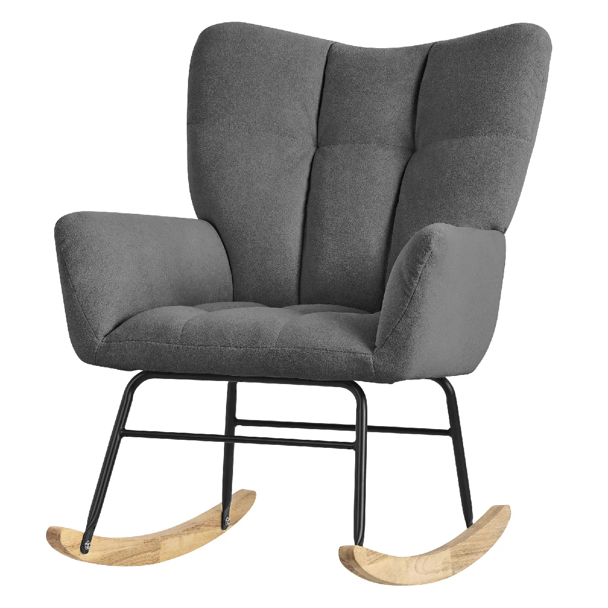 Ml-design Fauteuil à bascule - Gris Ml-design Fauteuil à bascule - Gris