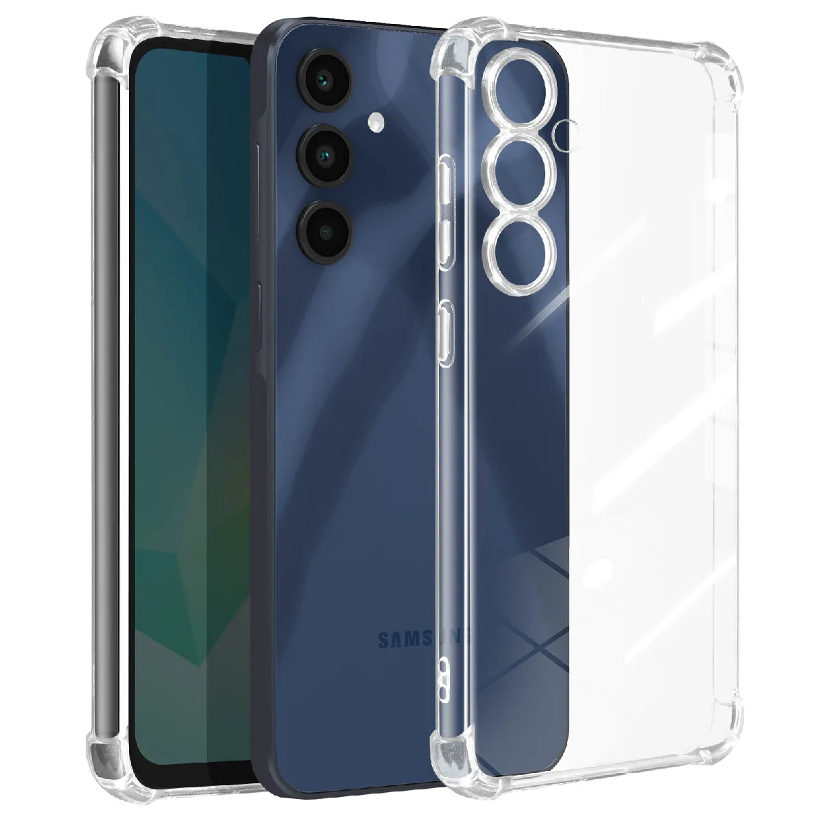 Mayaxess Coque Antichoc Pour Samsung Galaxy A16 Coins Renforcés Transparent