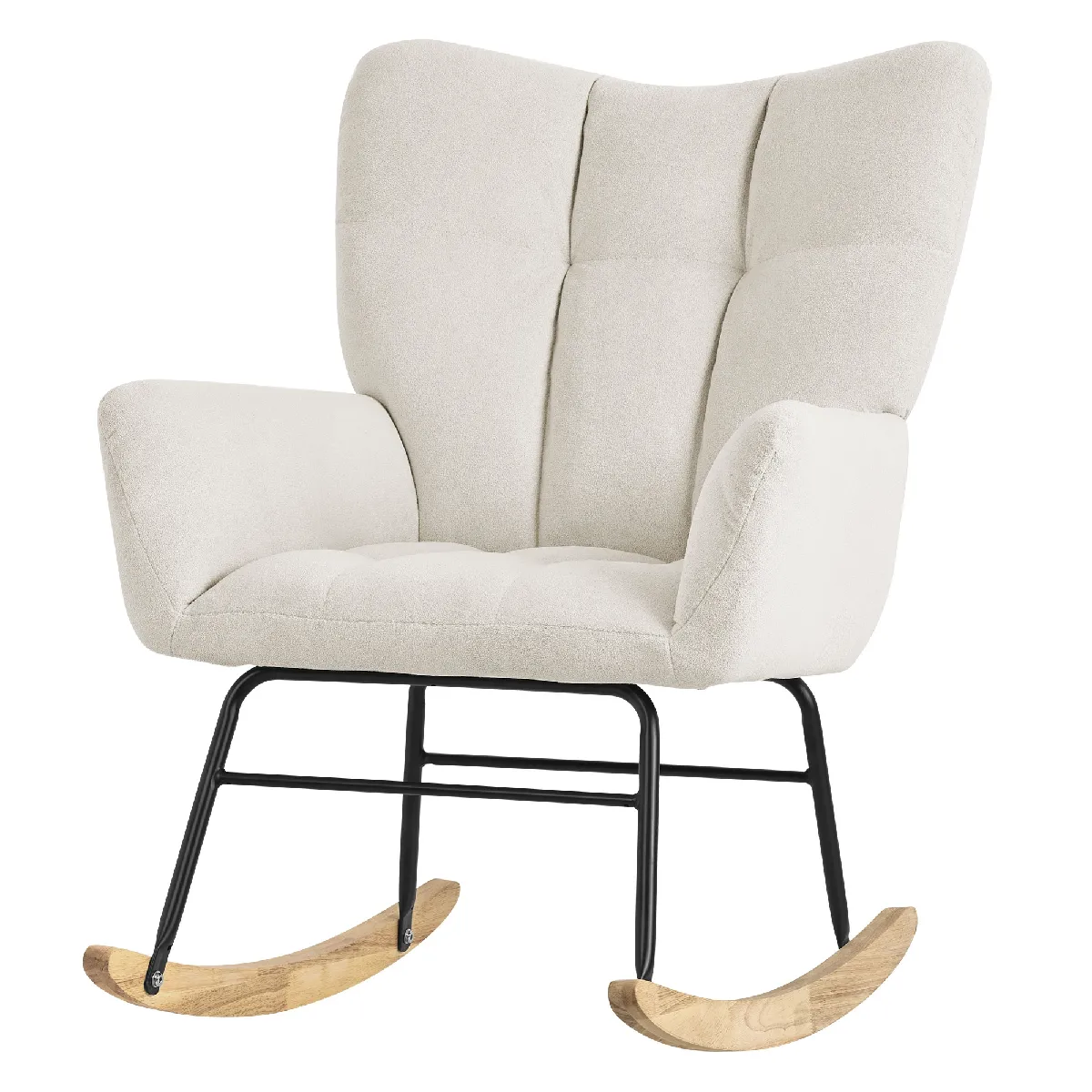 Ml-design Fauteuil à bascule - Beige Ml-design Fauteuil à bascule - Beige