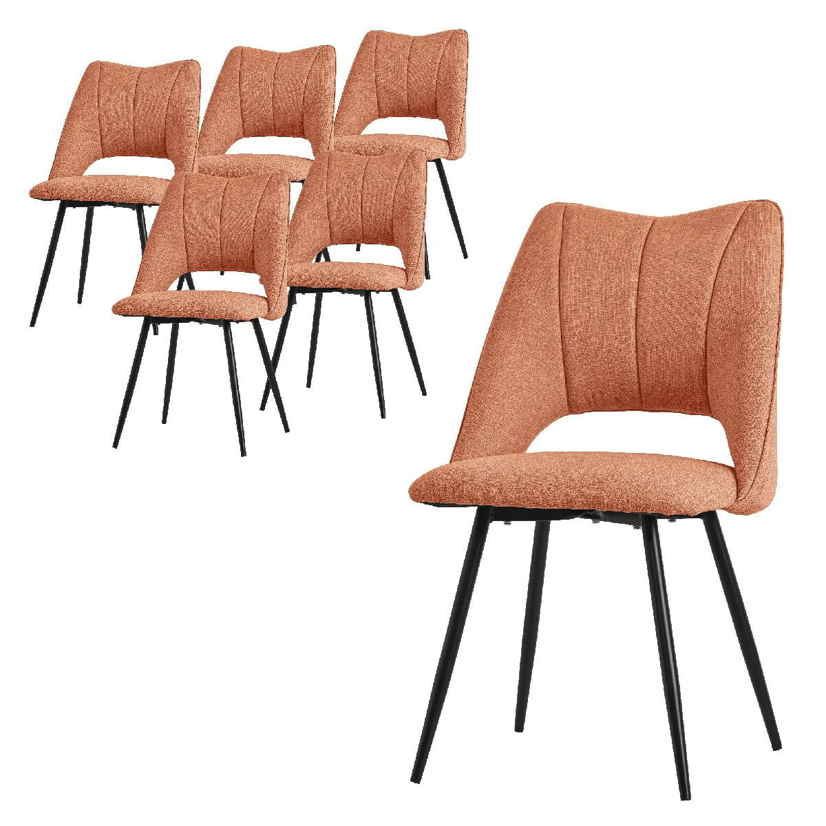 ML-Design Lot de 6 chaises de salle à manger ML-Design Lot de 6 chaises de salle à manger