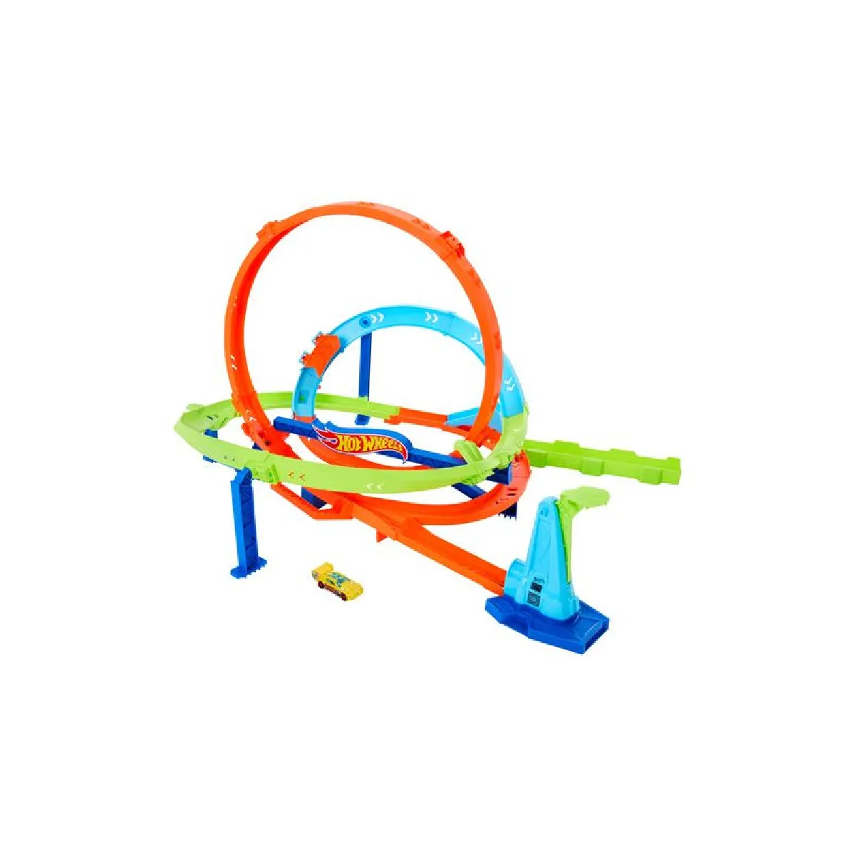 Hot Wheels HTK16 Kit de Suivi de Voiture Jouet d'action avec défi cyclonique en Boucle 2 possibilités de Jeu et Rangement Facile avec Voiture Jouet à 'échelle 1:64 - vue 7