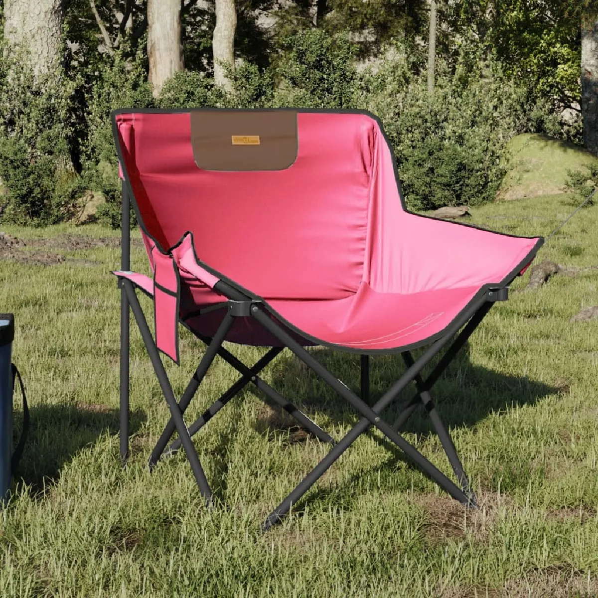 vidaXL Chaise de camping avec poche pliable lot de 2