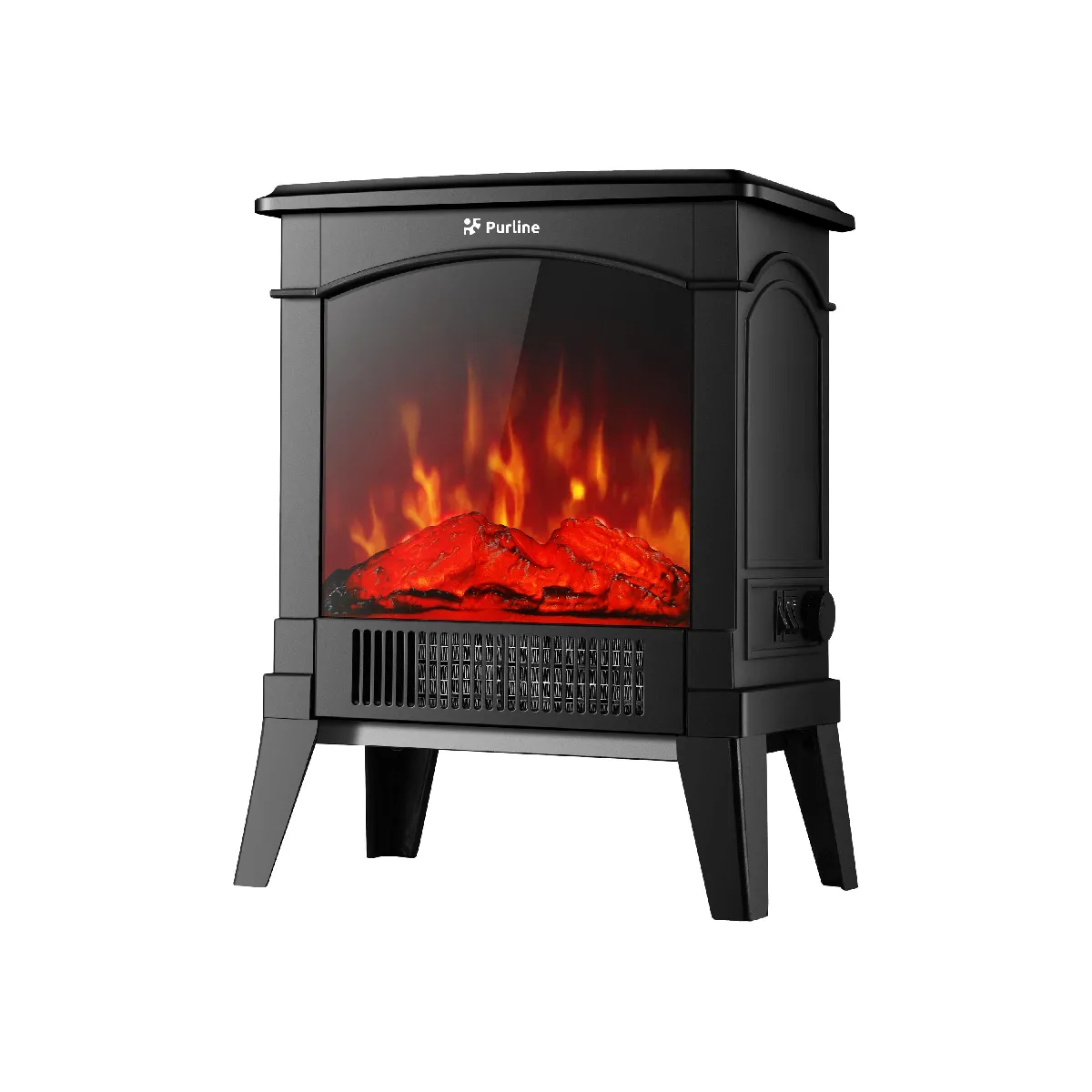 Purline Noir Cheminée Électrique Che-100