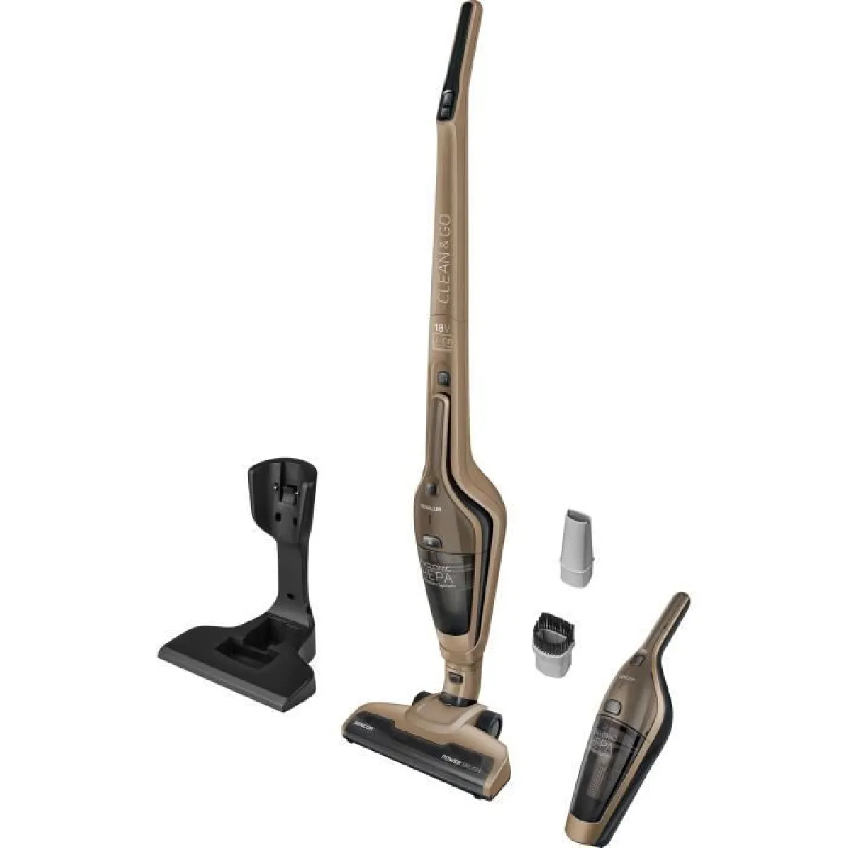 Sencor Clair Svc 8618Gd - Sans Fil - 45 Min - Aspirant - 0.5 L - Or