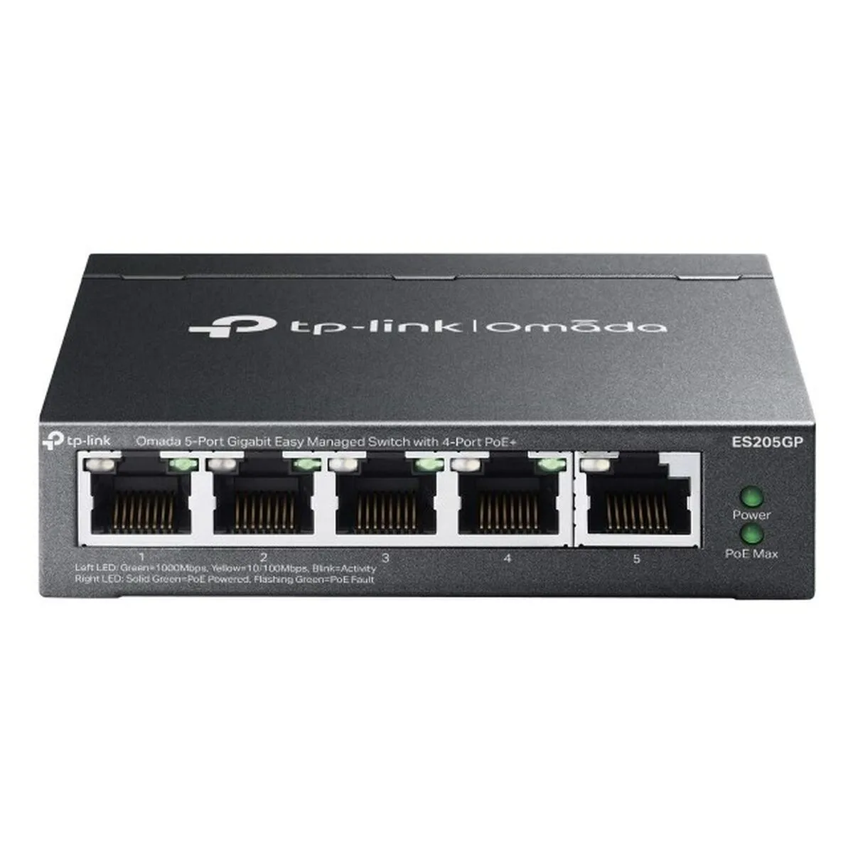 TP-Link Omada ES205GP V1 - commutateur - 5 ports - Gere Noir - vue 6