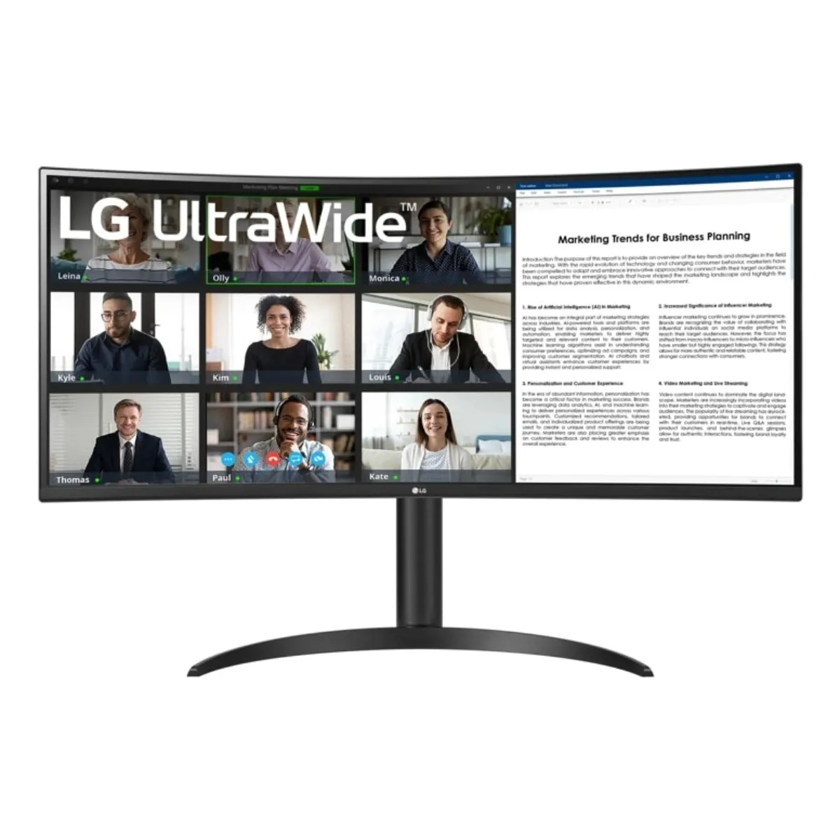 Lg Noir 34Wr55qk-B Écran Plat De Pc 86,4 Cm (34 ) 3440 X 1440 Pixels Wide Quad Hd - Neuf - Image 4
