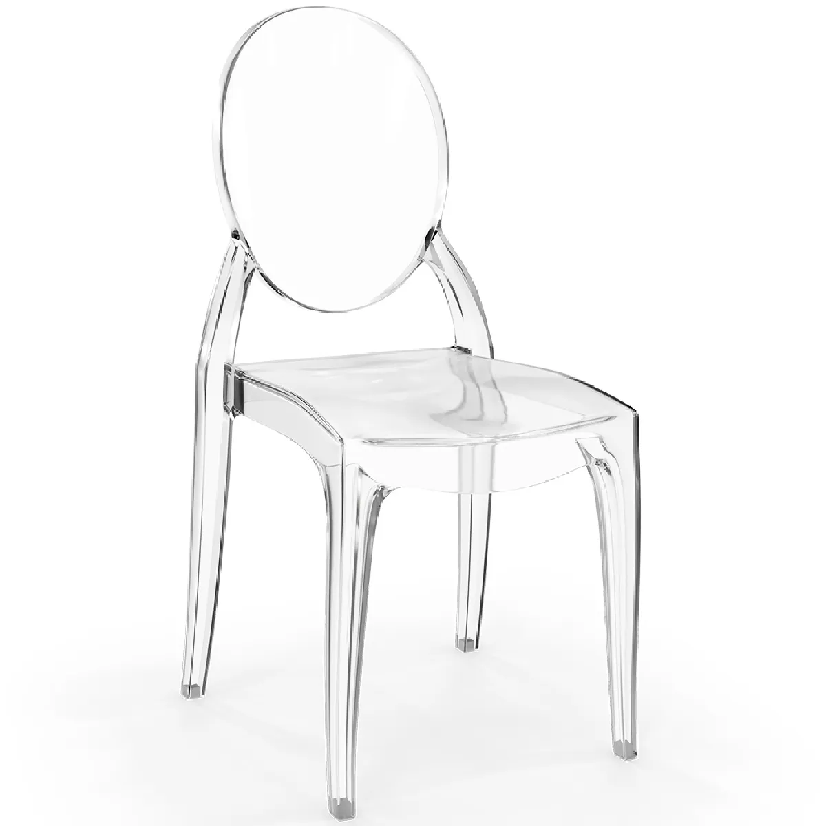 Chaise de salle à manger Transparent - Arthur Transparent