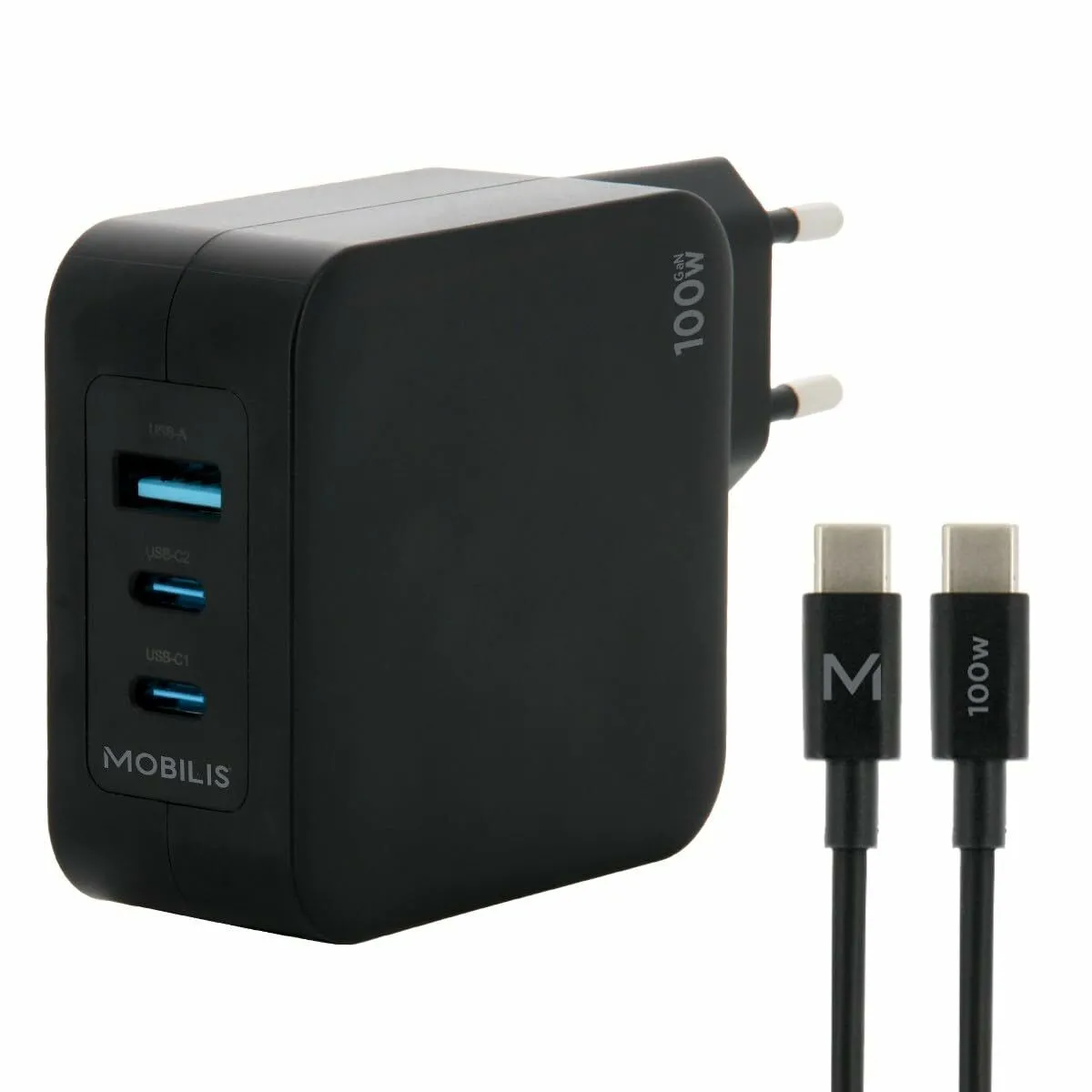 Mobilis Noir Chargeur Usb-C Pour Tablette - 100 W