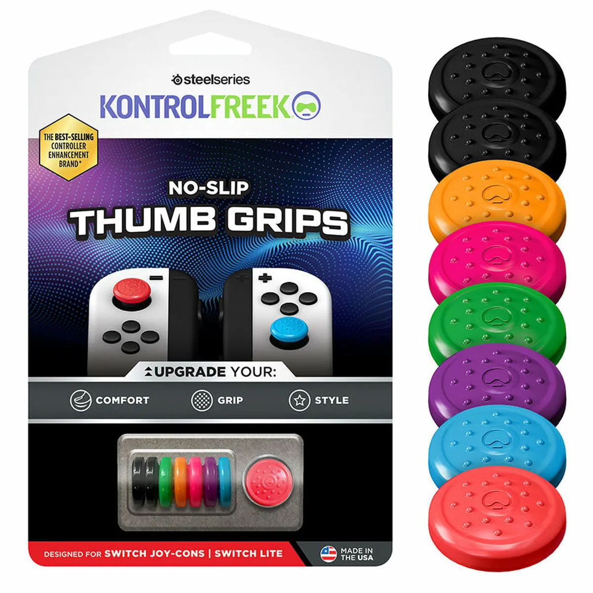 Non Communiqué No-Slip Thumb Grips Steelseries 8 Pack Joy - Image 3