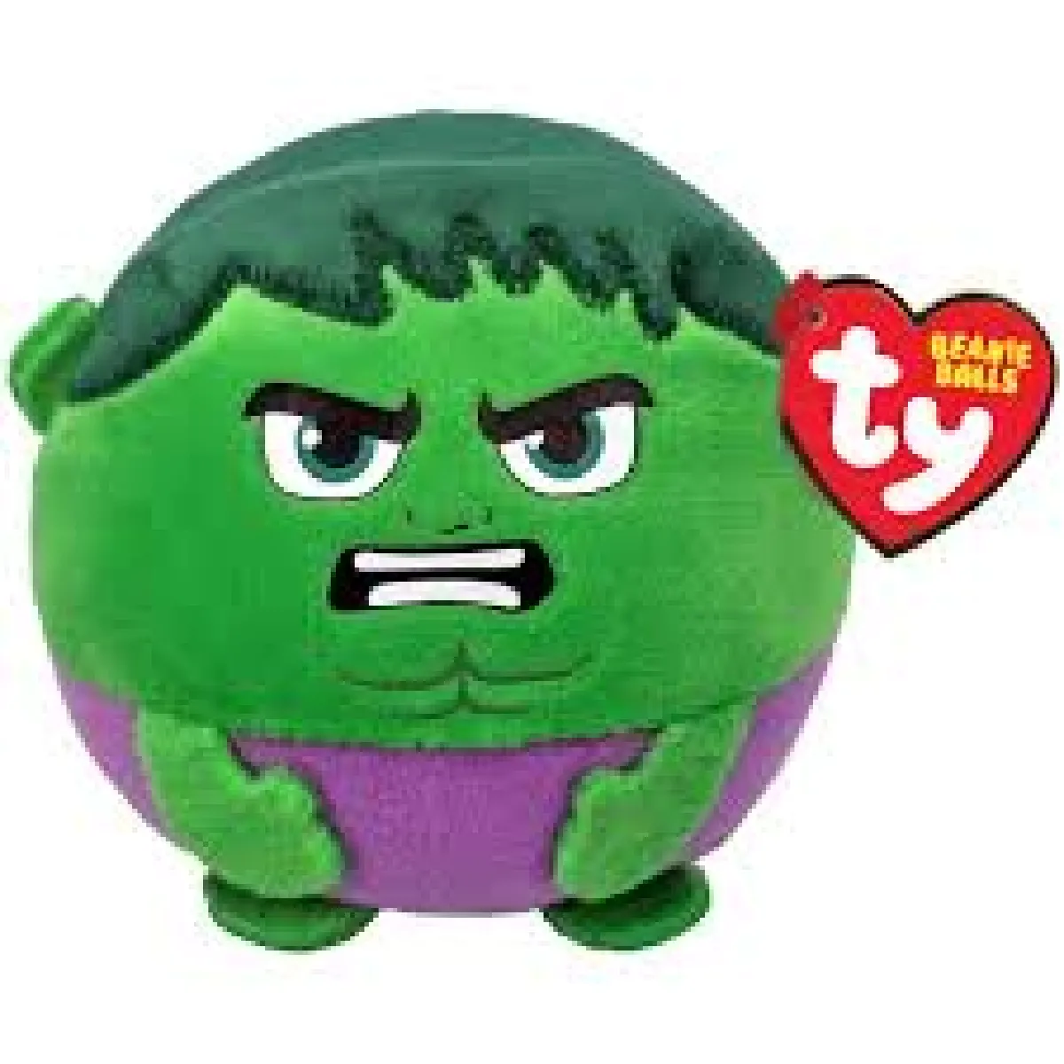 Ty Vert Peluche Marvel Puffies - Incroyable Hulk Adorable Et Douce - Neuf - Image 3