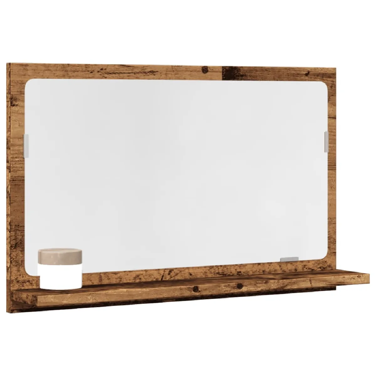 vidaXL Armoire à miroir de salle de bain - Vieux bois