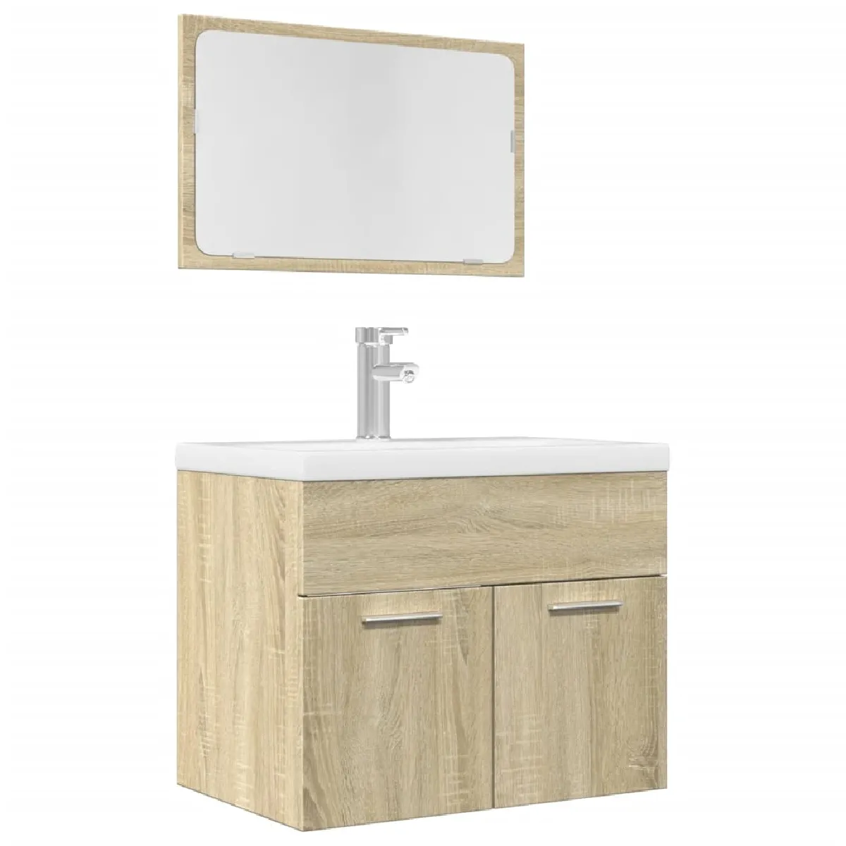 vidaXL Ensemble salle de bain chêne sonoma