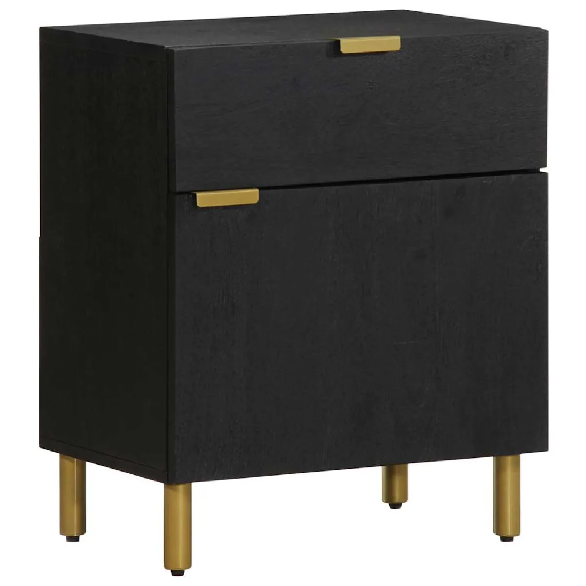 VIDAXL - Table de chevet - Noir - 50x33x60 cm - Image 3
