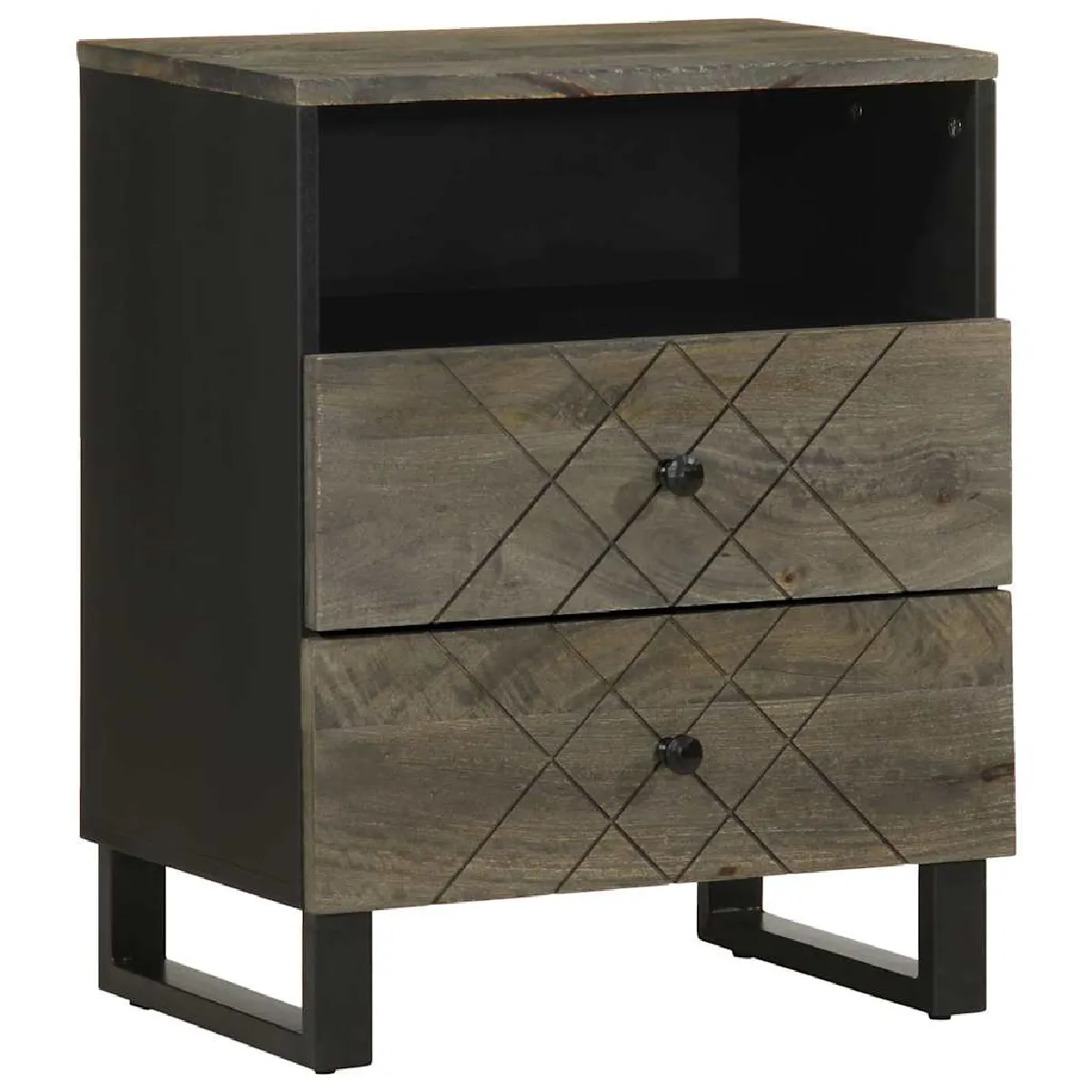 Vidaxl Noir Table De Chevet