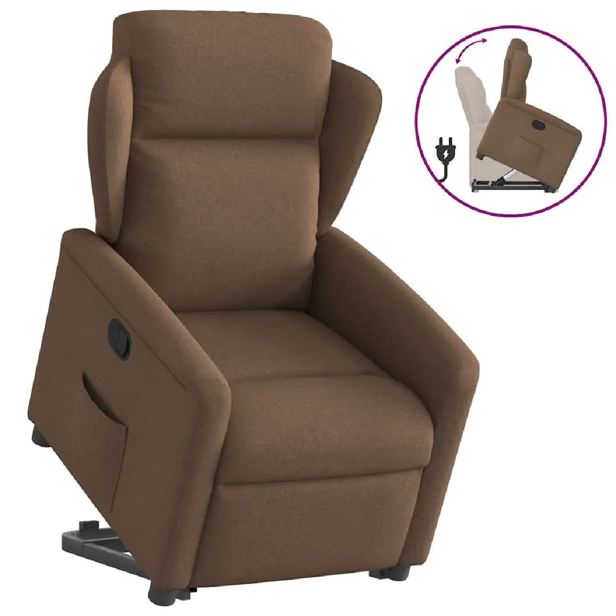 Vidaxl Marron Fauteuil Inclinable