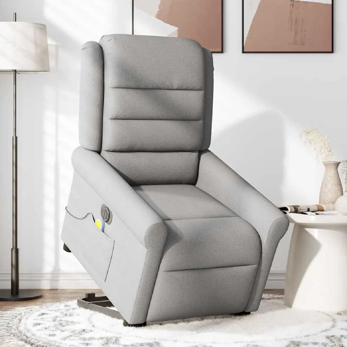 Vidaxl Gris Fauteuil Inclinable De Massage Électrique - Nuage