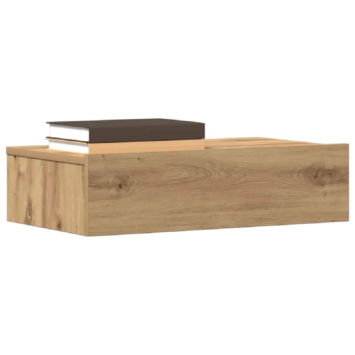VIDAXL - Table de chevet - Chêne artisanal - 60x35 cm - Image 3