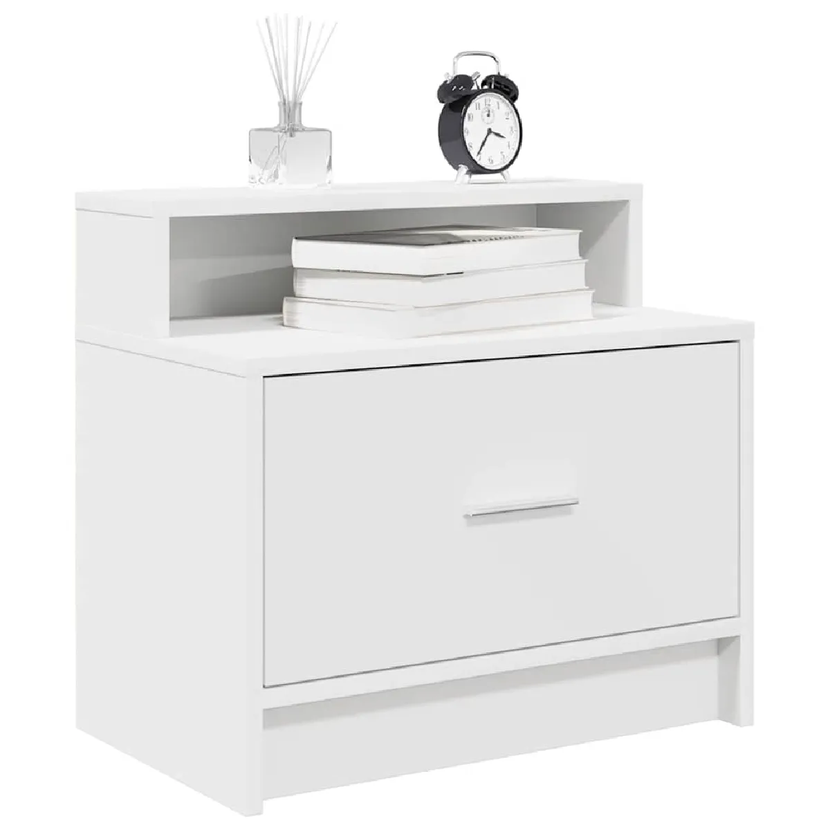 Vidaxl Blanc Tables De Chevet 2 Pcs