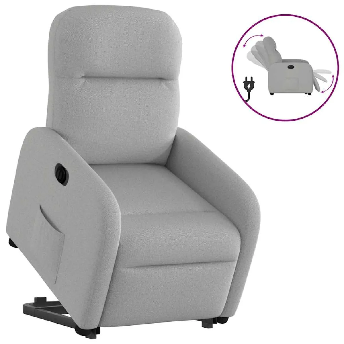 VidaXL Fauteuil inclinable électrique Nuage - vue 2