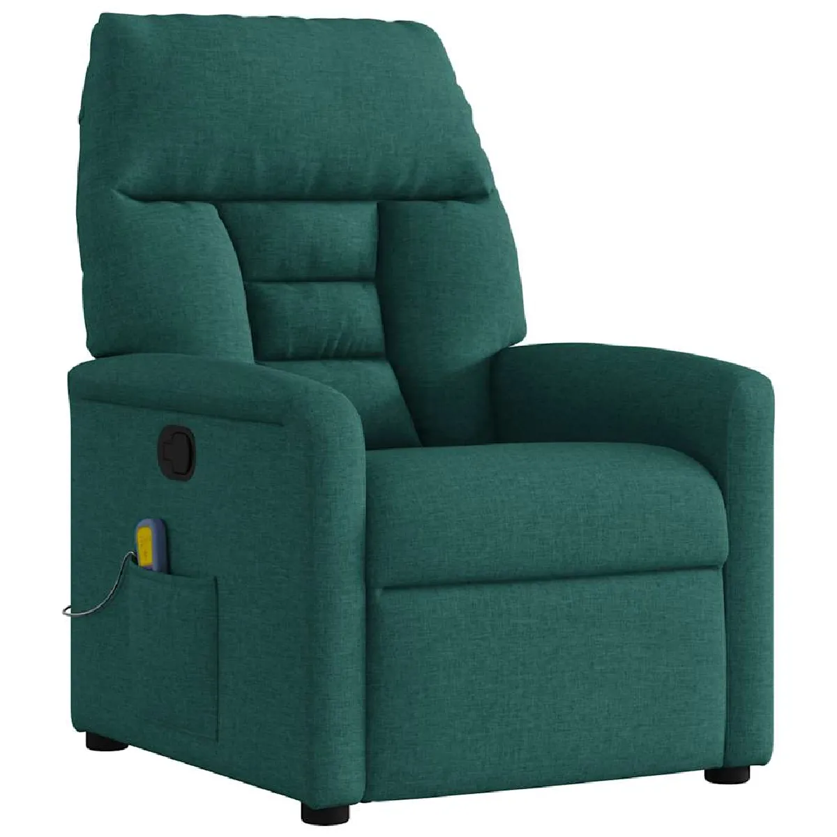 vidaXL Fauteuil de massage inclinable - Vert foncé