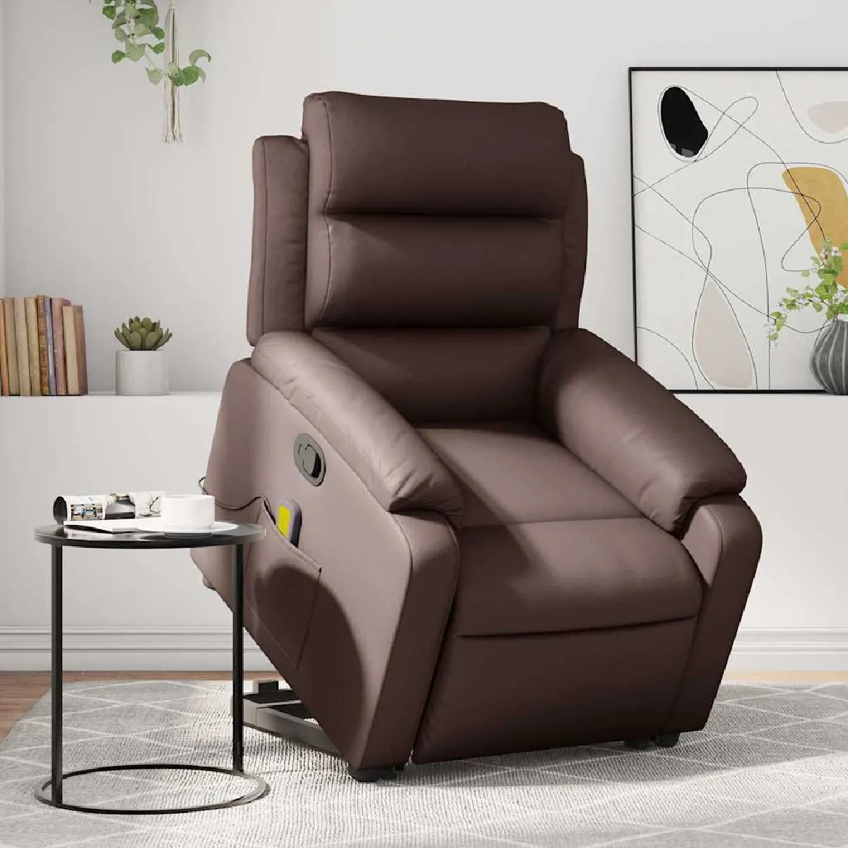 Vidaxl Marron Fauteuil De Massage - Similicuir