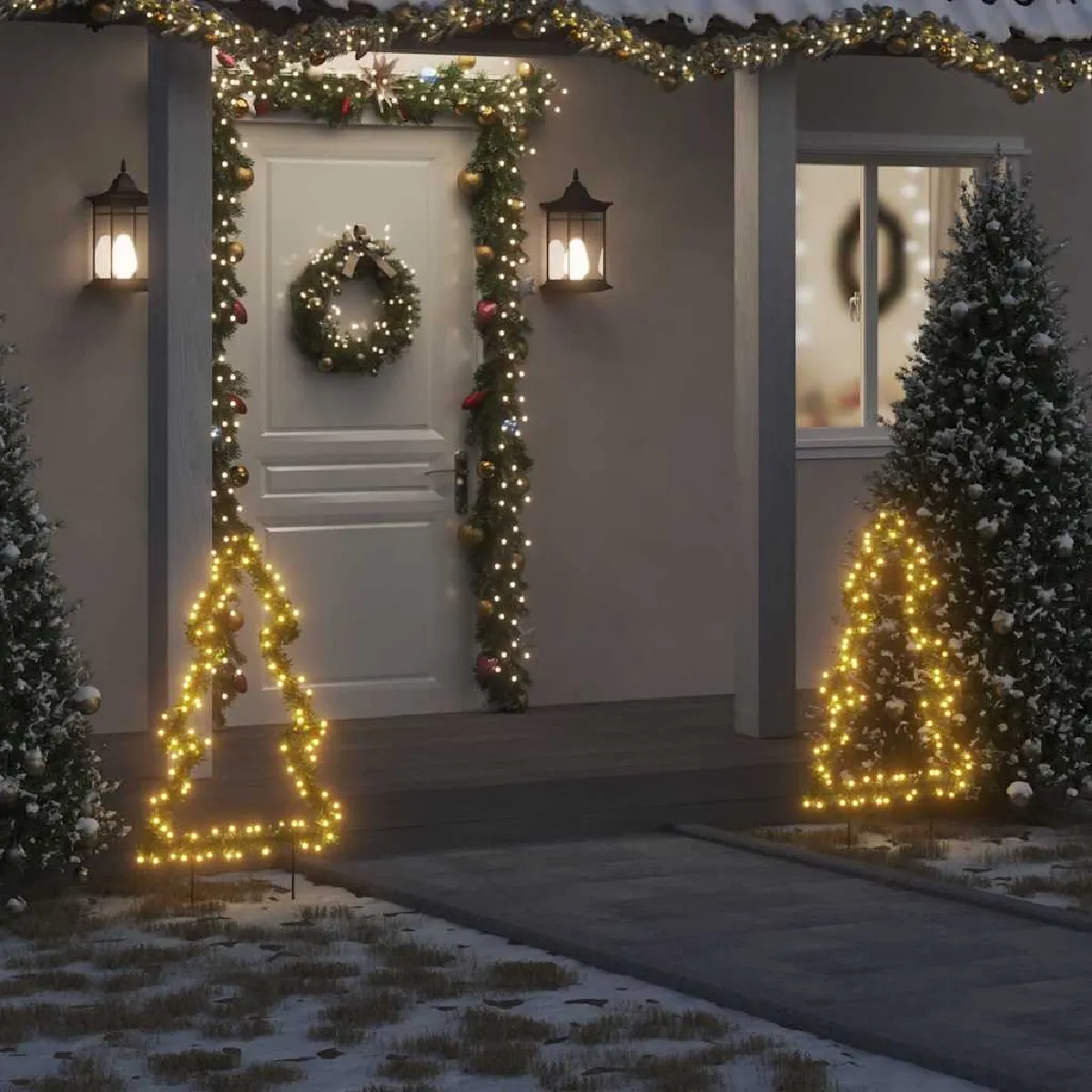 vidaXL Décoration lumineuse arbre 90 cm LED