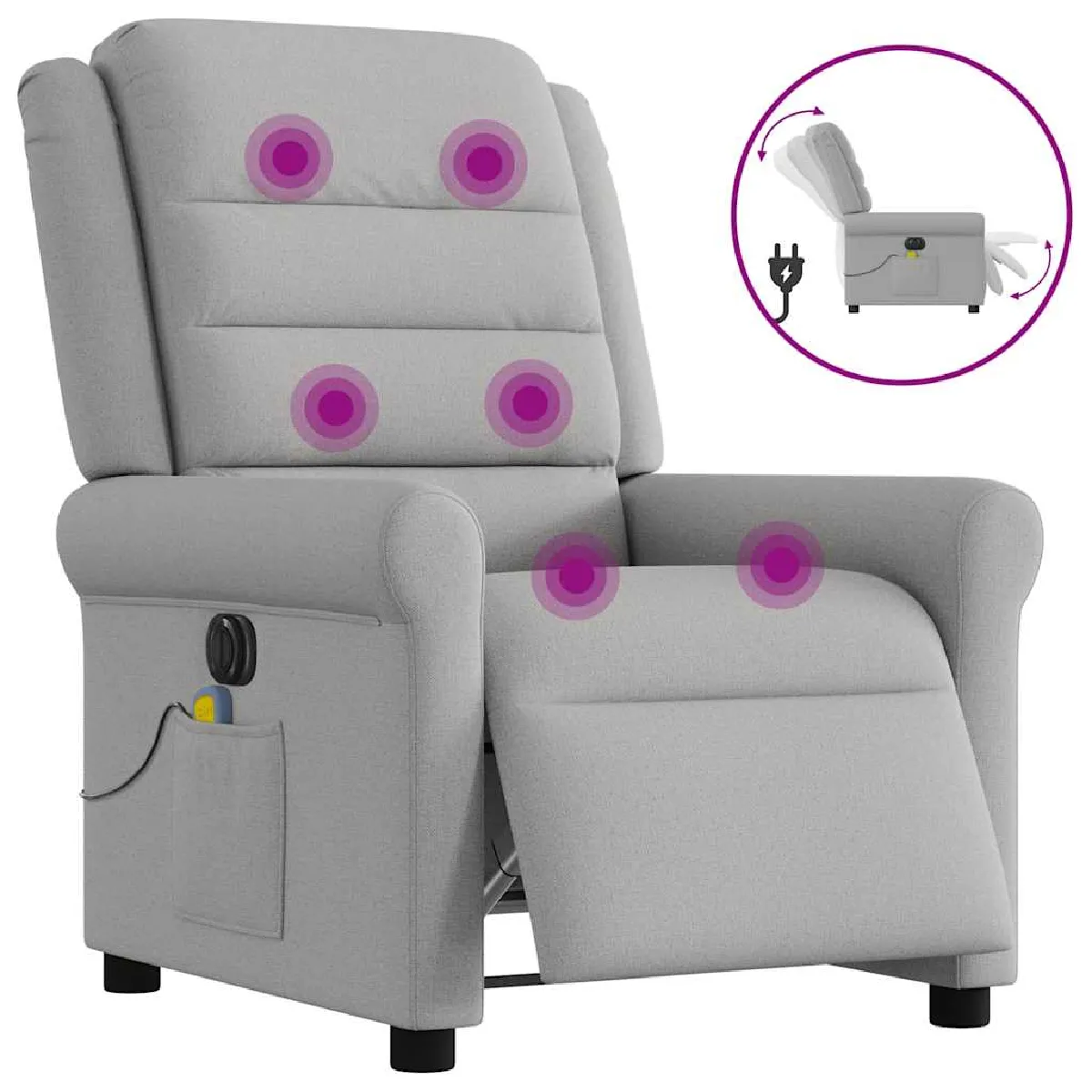 vidaXL Fauteuil de massage nuage