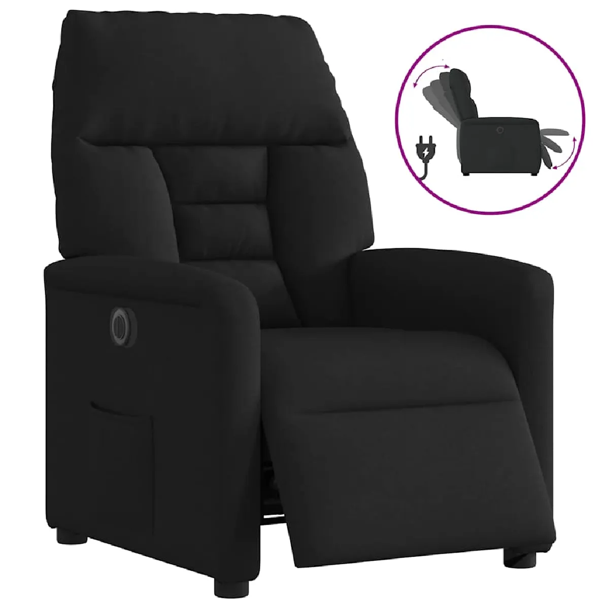 VIDAXL Fauteuil électrique Tissu - vue 4
