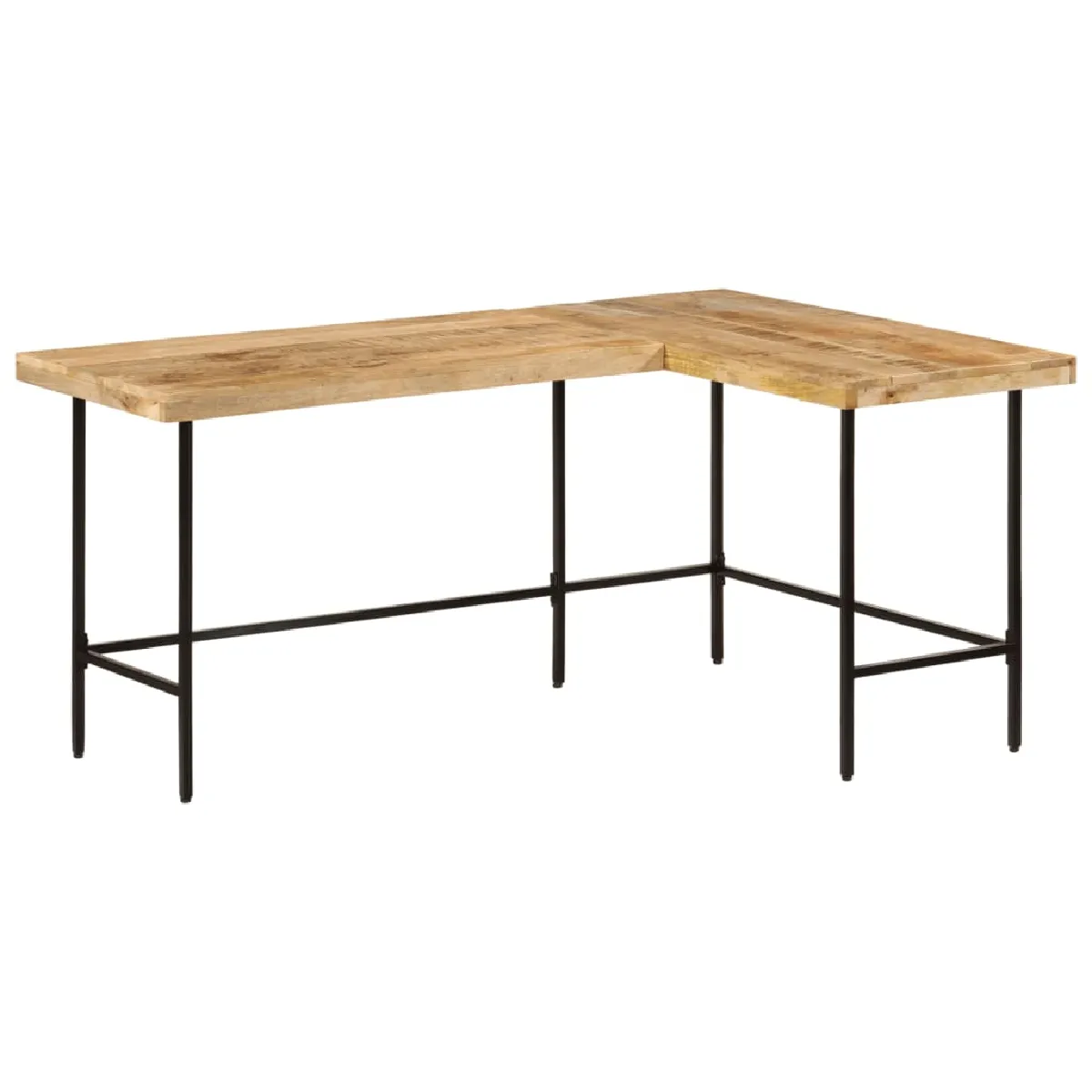 VidaXL Bureau bois de manguier - vue 4