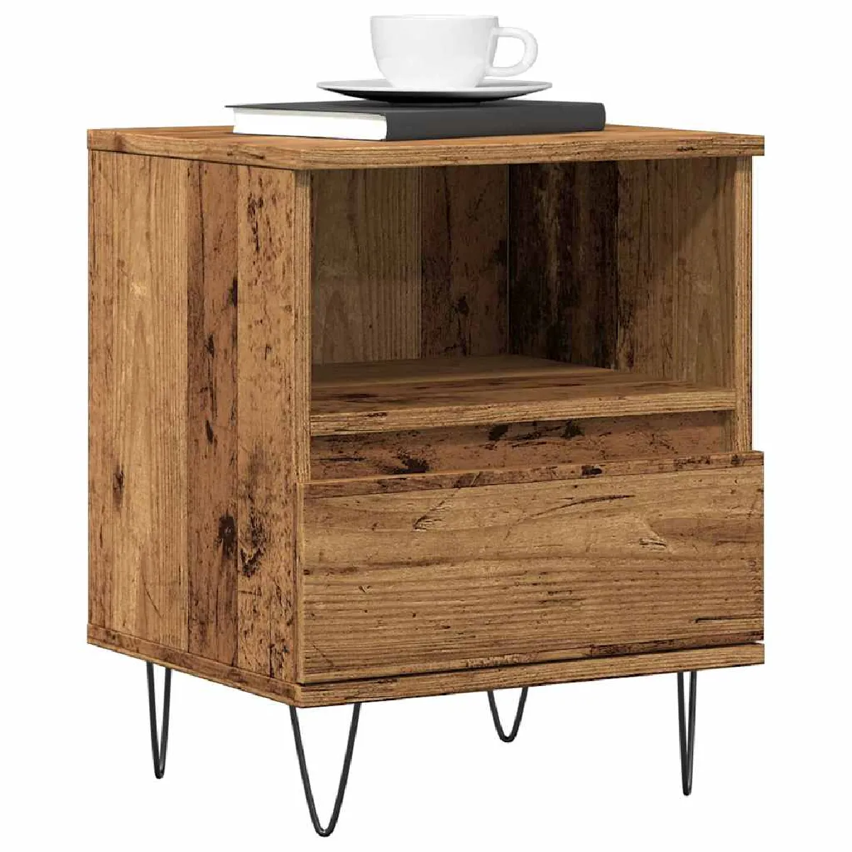 VIDAXL - Table de chevet - Style vintage - 40x35x50 cm - Image 2