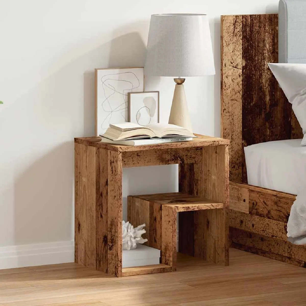 Tables De Chevet Avec Tiroir 2 Pcs Chêne Artisanal 51x31x47 Cm | Leroy Merlin
