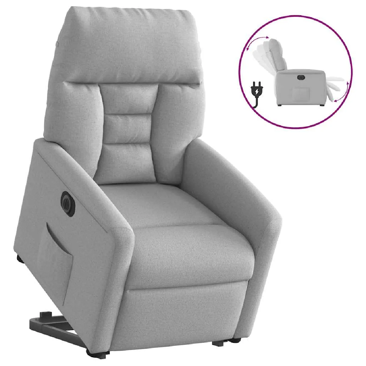 vidaXL Fauteuil électrique nuage - vue 4
