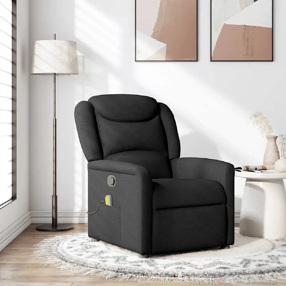 Vidaxl Noir Fauteuil De Massage