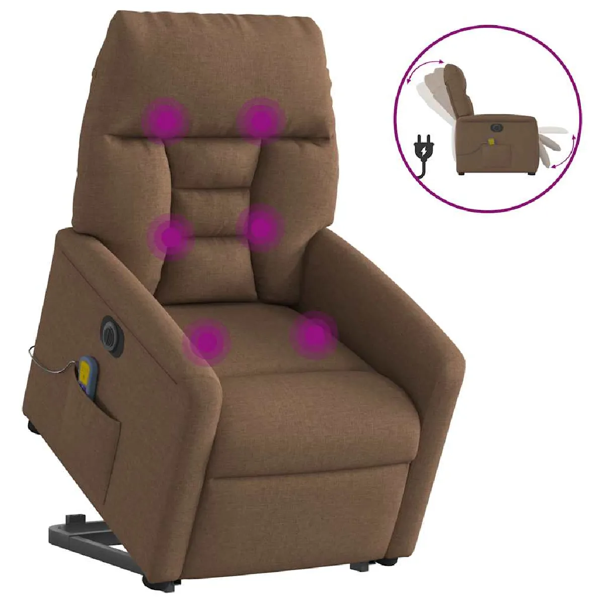 vidaXL Fauteuil de massage électrique - vue 8